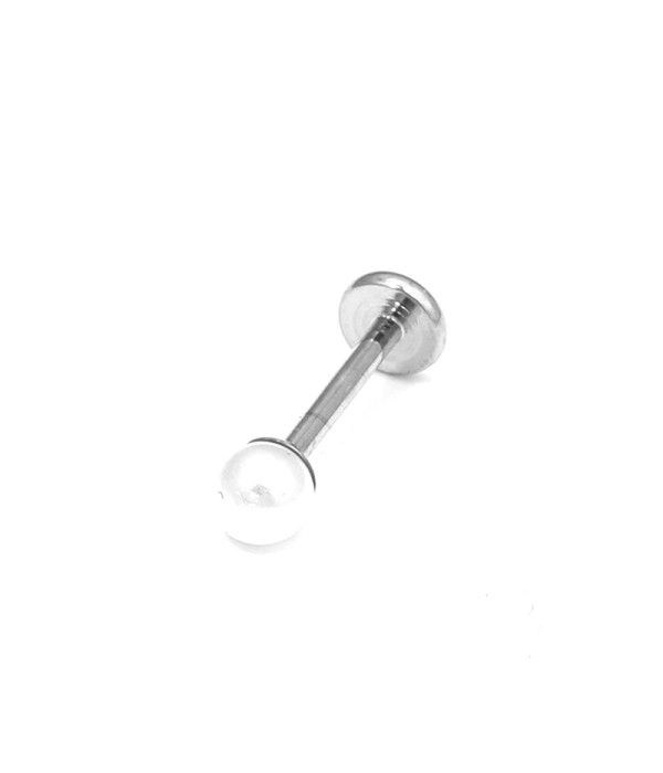 Piercing de oreja con perla minimalista