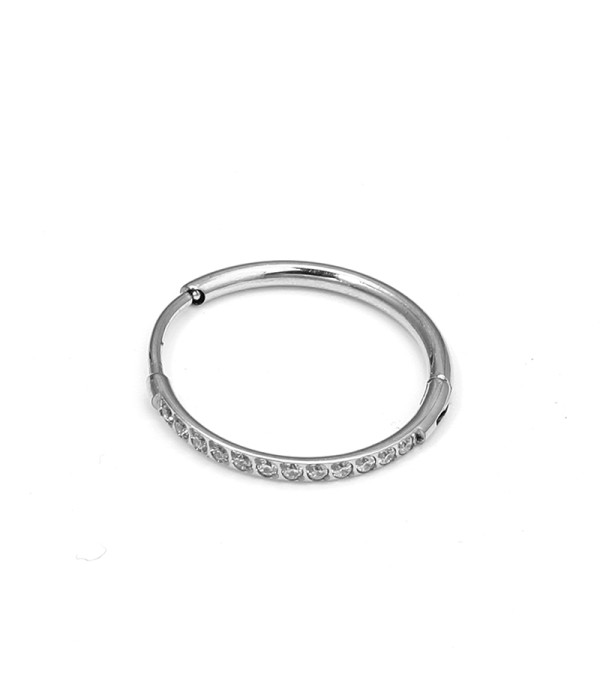 Piercing de oreja grande con circonitas