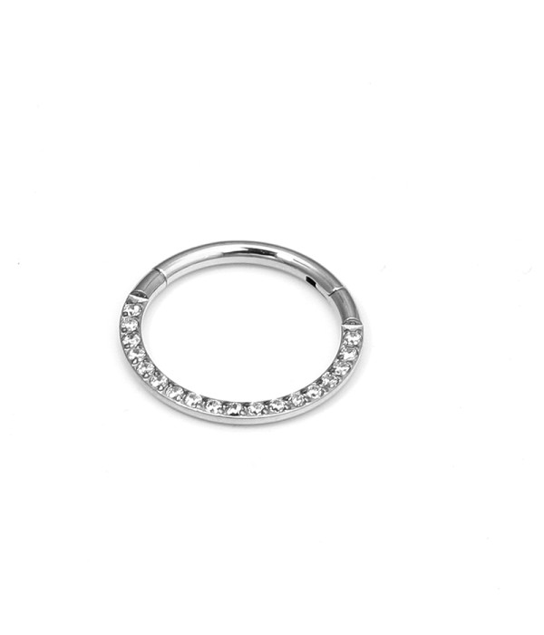 Piercing de oreja pequeña con circonitas